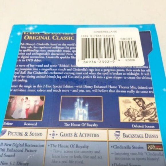 Walt Disney's 'Cinderella 2 Disc Special Edition Sealed New FIRST TIME EVER DVD - Picture 12 of 12